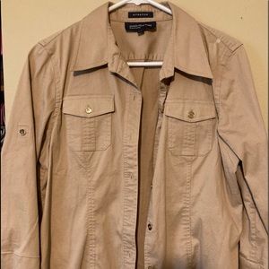 Tan light weight jacket size large
